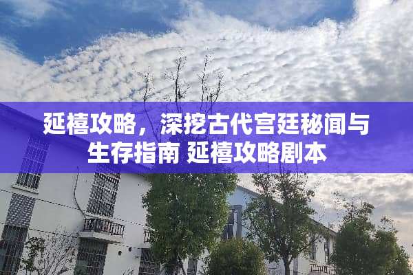 延禧攻略，深挖古代宫廷秘闻与生存指南 延禧攻略剧本
