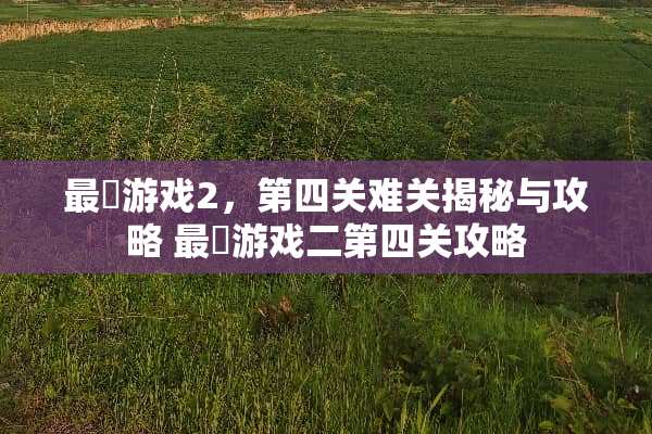 最囧游戏2，第四关难关揭秘与攻略 最囧游戏二第四关攻略