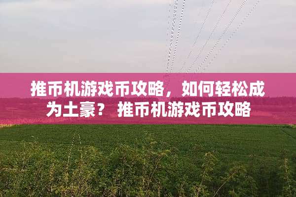 推币机游戏币攻略，如何轻松成为土豪？ 推币机游戏币攻略