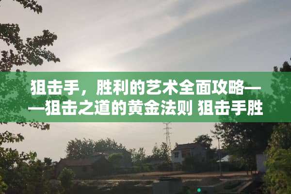**手，胜利的艺术全面攻略——**之道的黄金法则 **手胜利艺术攻略
