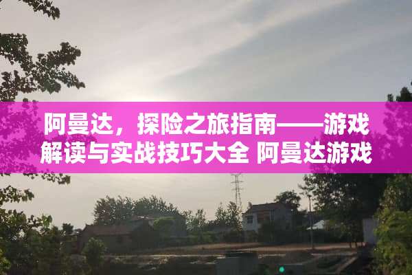 阿曼达，探险之旅指南——游戏解读与实战技巧大全 阿曼达游戏攻略游戏下载