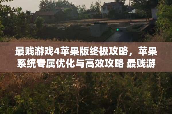 最贱游戏4苹果版终极攻略，苹果系统专属优化与高效攻略 最贱游戏4苹果攻略