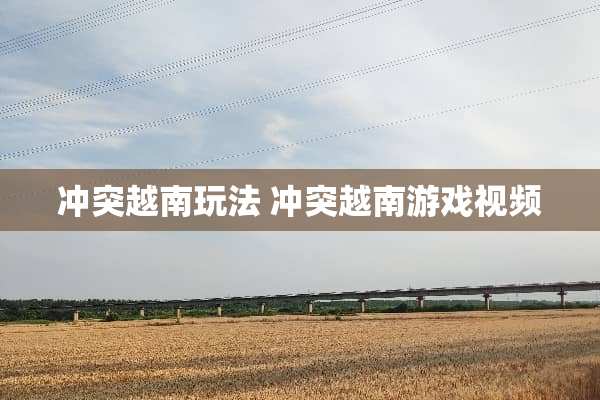 冲突越南玩法 冲突越南游戏视频