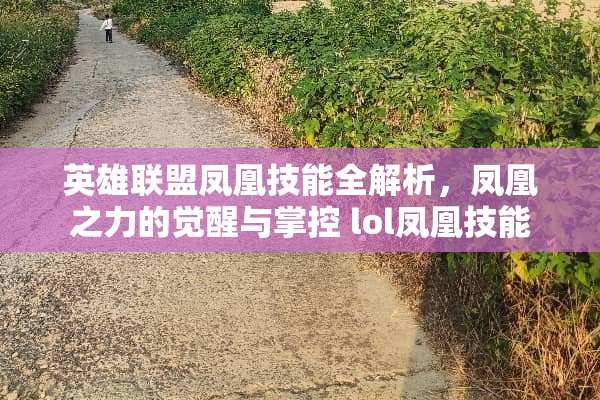 英雄联盟凤凰技能全解析，凤凰之力的觉醒与掌控 lol凤凰技能