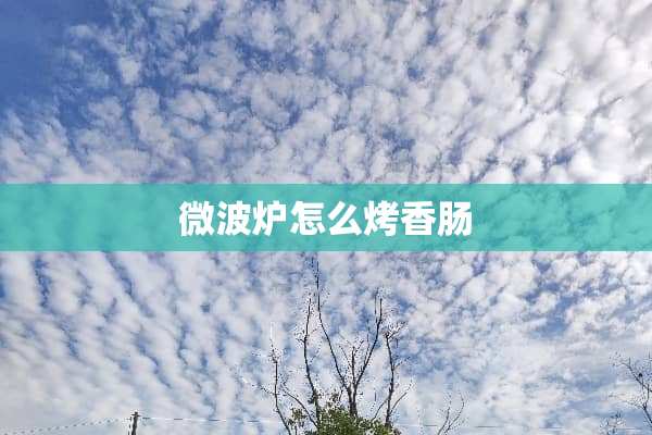 微波炉怎么烤香肠