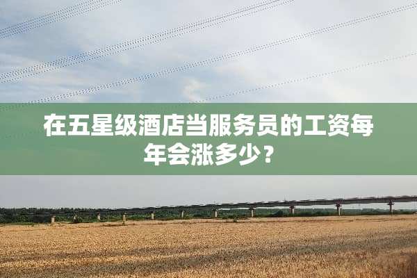 在五星级酒店当服务员的工资每年会涨多少？
