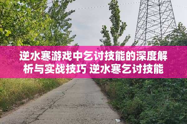 逆水寒游戏中乞讨技能的深度解析与实战技巧 逆水寒乞讨技能
