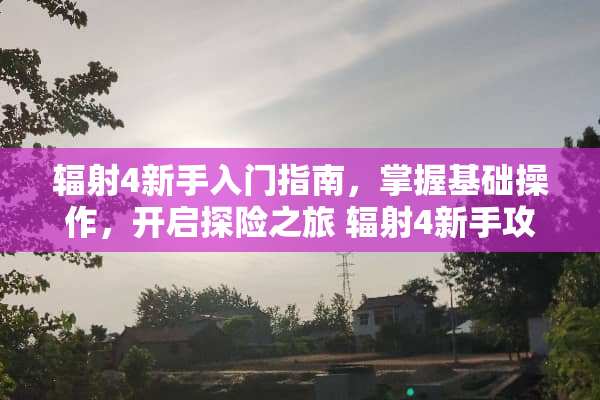 辐射4新手入门指南，掌握基础操作，开启探险之旅 辐射4新手攻略