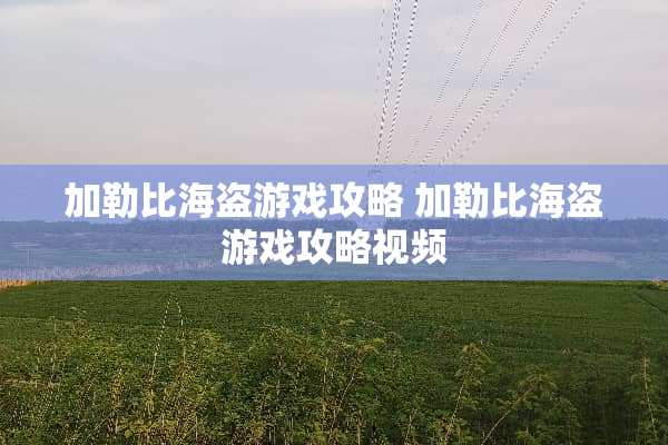 加勒比海盗游戏攻略 加勒比海盗游戏攻略视频