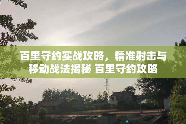 百里守约实战攻略，精准射击与移动战法揭秘 百里守约攻略