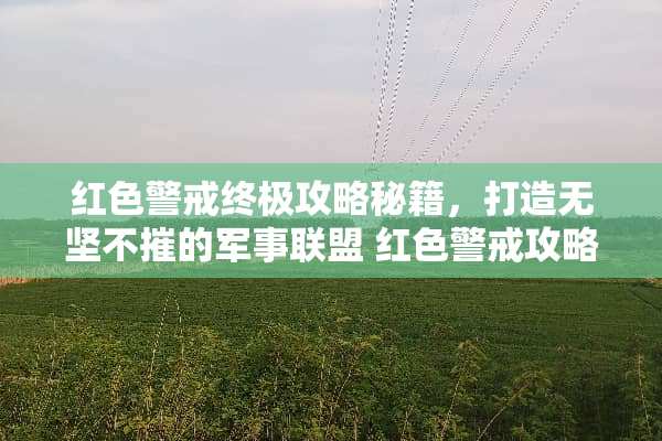 红色警戒终极攻略秘籍，打造无坚不摧的军事联盟 红色警戒攻略秘籍