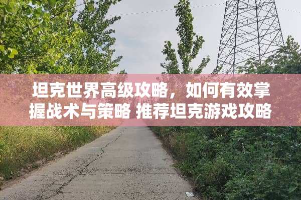 坦克世界高级攻略，如何有效掌握战术与策略 推荐坦克游戏攻略