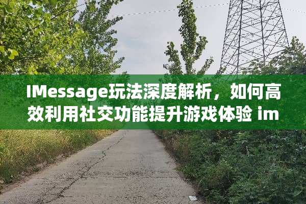 IMessage玩法深度解析，如何高效利用社交功能提升游戏体验 imessage玩法