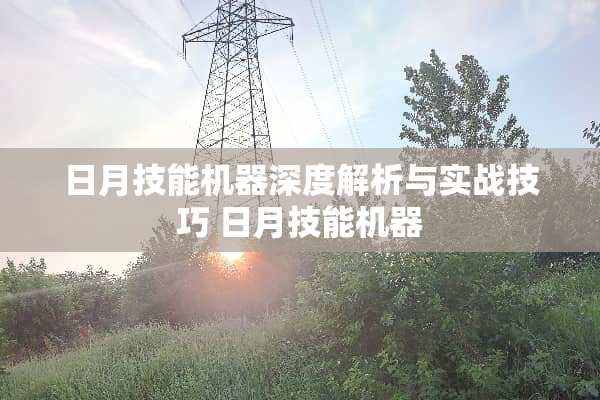 日月技能机器深度解析与实战技巧 日月技能机器