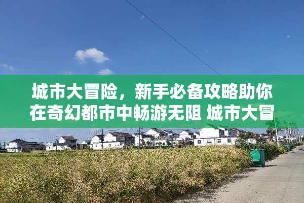 城市大冒险，新手必备攻略助你在奇幻都市中畅游无阻 城市大冒险小游戏攻略