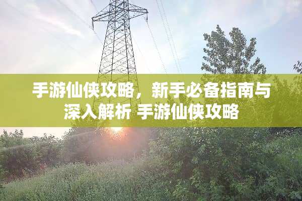 手游仙侠攻略，新手必备指南与深入解析 手游仙侠攻略