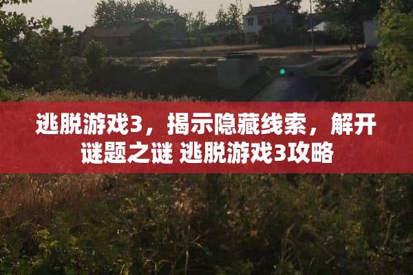 逃脱游戏3，揭示隐藏线索，解开谜题之谜 逃脱游戏3攻略