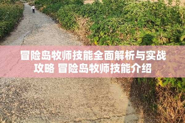 冒险岛牧师技能全面解析与实战攻略 冒险岛牧师技能介绍