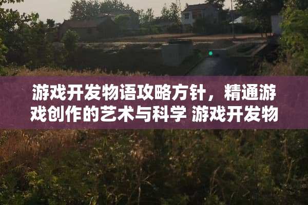 游戏开发物语攻略方针，精通游戏创作的艺术与科学 游戏开发物语攻略方针