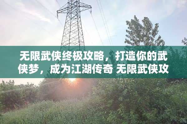 无限武侠终极攻略，打造你的武侠梦，成为江湖传奇 无限武侠攻略