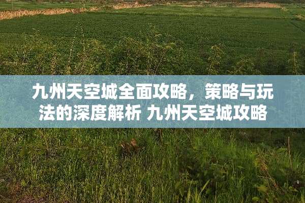 九州天空城全面攻略，策略与玩法的深度解析 九州天空城攻略