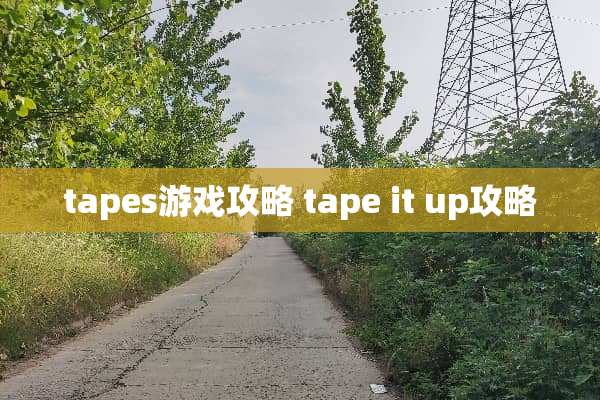 tapes游戏攻略 tape it up攻略