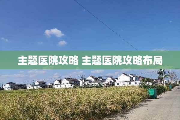 主题医院攻略 主题医院攻略布局