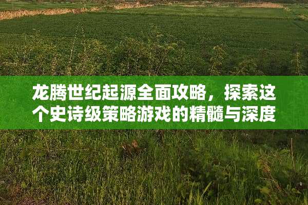 龙腾世纪起源全面攻略，探索这个史诗级策略游戏的精髓与深度 龙腾世纪起源攻略