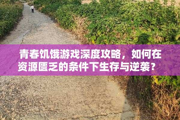 青春饥饿游戏深度攻略，如何在资源匮乏的条件下生存与逆袭？ 青春饥饿游戏攻略