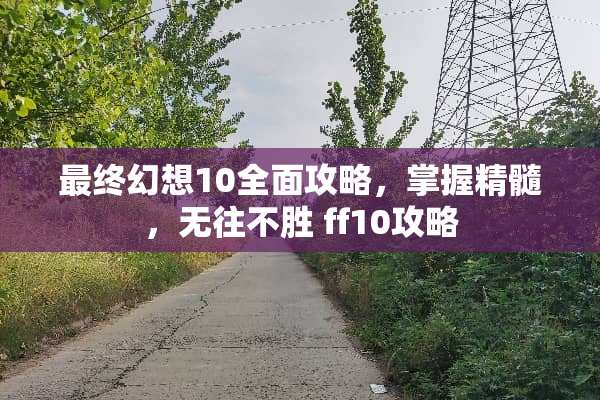 最终幻想10全面攻略，掌握精髓，无往不胜 ff10攻略