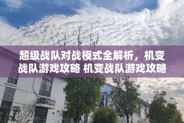 超级战队对战模式全解析，机变战队游戏攻略 机变战队游戏攻略