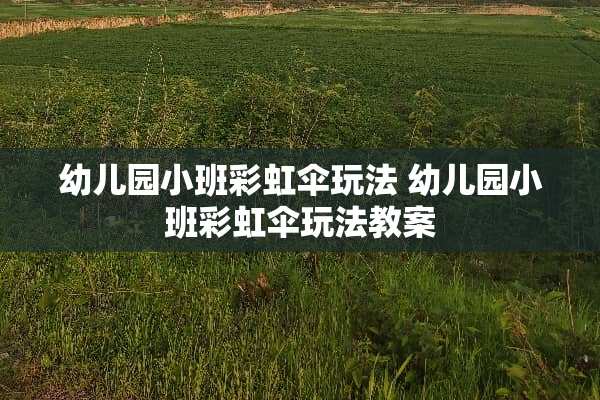 幼儿园小班彩虹伞玩法 幼儿园小班彩虹伞玩法教案
