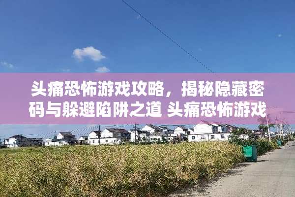头痛恐怖游戏攻略，揭秘隐藏密码与躲避陷阱之道 头痛恐怖游戏攻略密码