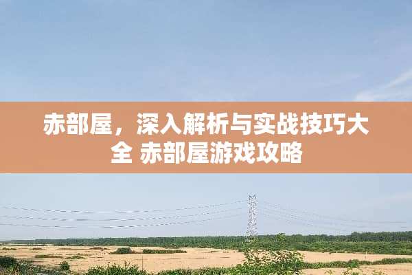 赤部屋，深入解析与实战技巧大全 赤部屋游戏攻略