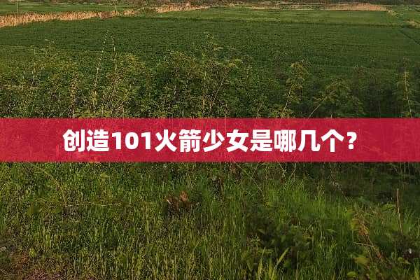创造101火箭少女是哪几个？