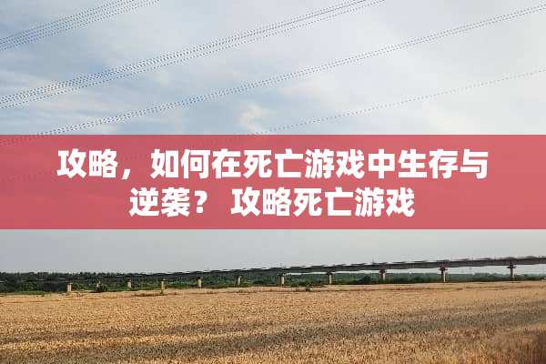 攻略，如何在死亡游戏中生存与逆袭？ 攻略死亡游戏