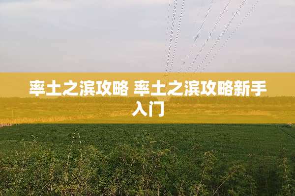 率土之滨攻略 率土之滨攻略新手入门