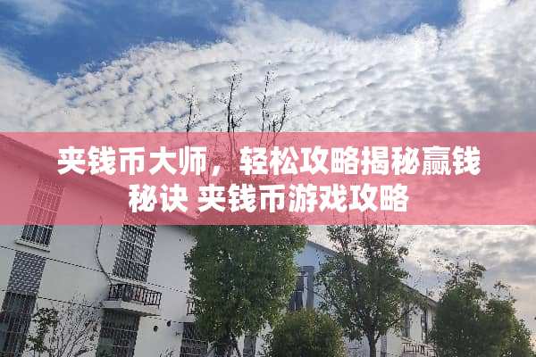 夹钱币大师，轻松攻略揭秘赢钱秘诀 夹钱币游戏攻略