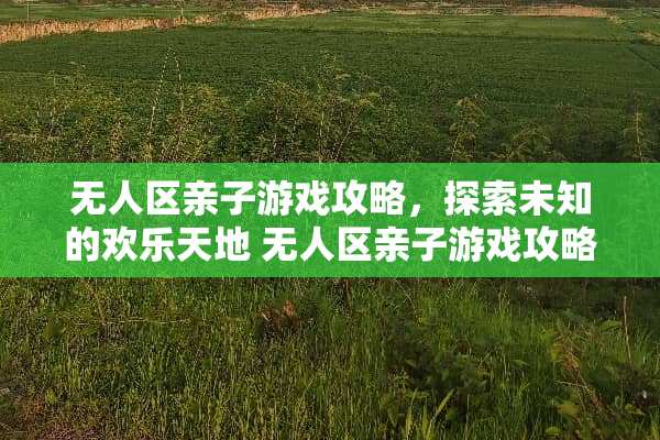 无人区亲子游戏攻略，探索未知的欢乐天地 无人区亲子游戏攻略