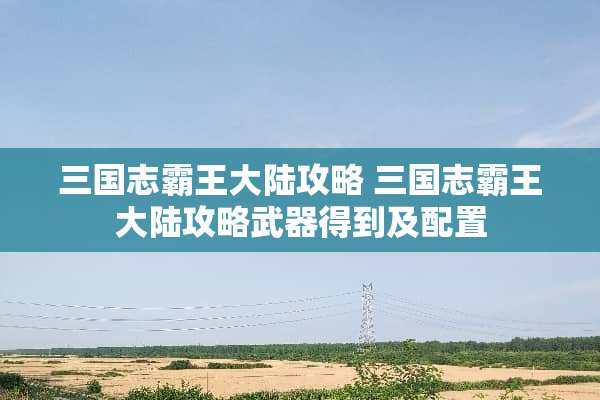 三国志****攻略 三国志****攻略**得到及配置