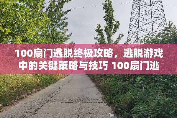 100扇门逃脱终极攻略，逃脱游戏中的关键策略与技巧 100扇门逃脱攻略