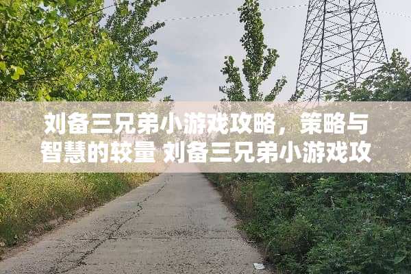 刘备三兄弟小游戏攻略，策略与智慧的较量 刘备三兄弟小游戏攻略