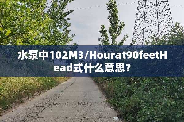 水泵中102M3/Hourat90feetHead式什么意思？