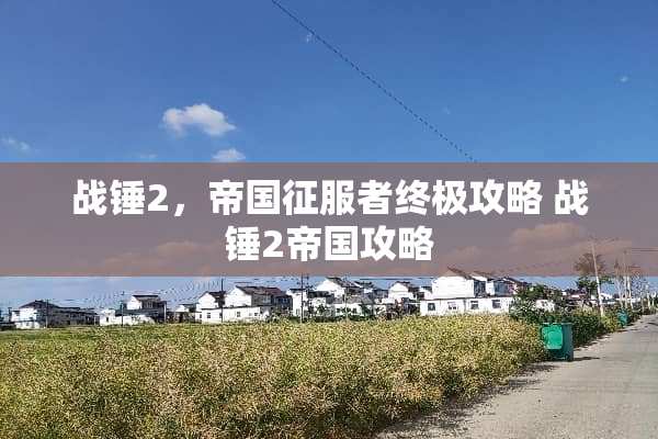 战锤2，帝国***终极攻略 战锤2帝国攻略