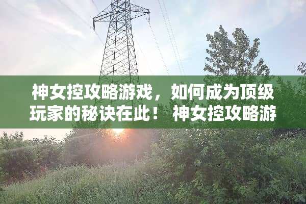 神女控攻略游戏，如何成为**玩家的秘诀在此！ 神女控攻略游戏