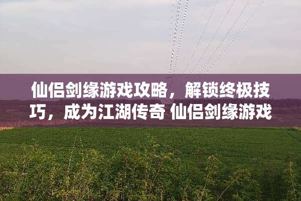 仙侣剑缘游戏攻略，解锁终极技巧，成为江湖传奇 仙侣剑缘游戏攻略