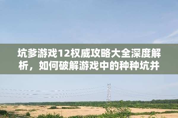 坑爹游戏12权威攻略大全深度解析，如何破解游戏中的种种坑并全程无忧 坑爹游戏12攻略大全