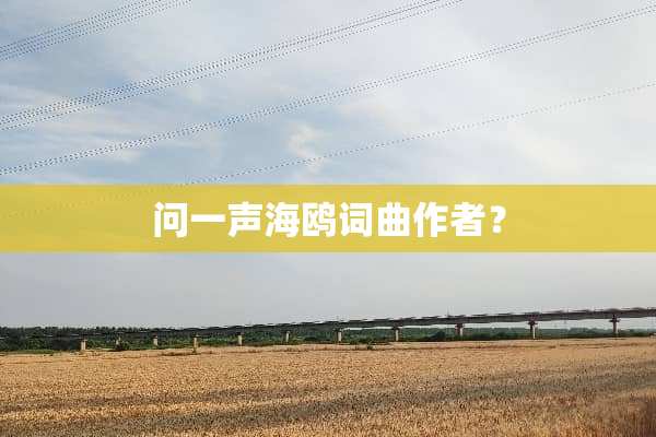 问一声海鸥词曲作者？