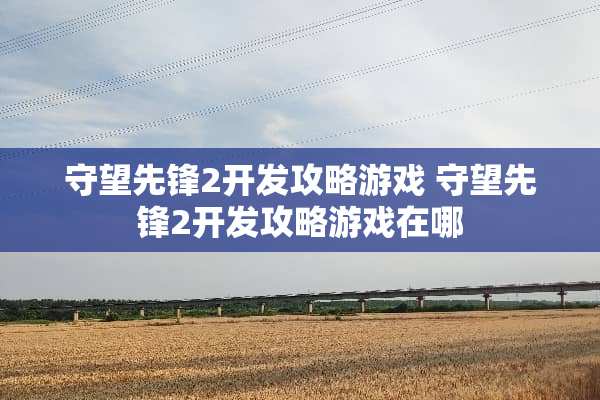 守望先锋2开发攻略游戏 守望先锋2开发攻略游戏在哪