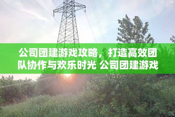 公司团建游戏攻略，打造高效团队协作与欢乐时光 公司团建游戏攻略